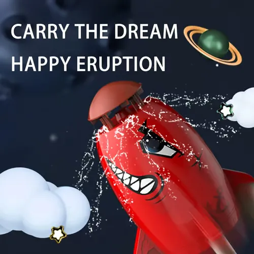 Outdoor Yard Rocket Sprinkler Toy