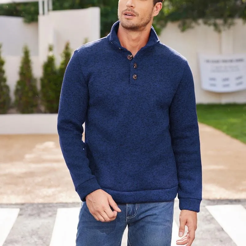 🧶 Men's Fitted Long Sleeve Pullover Sweater