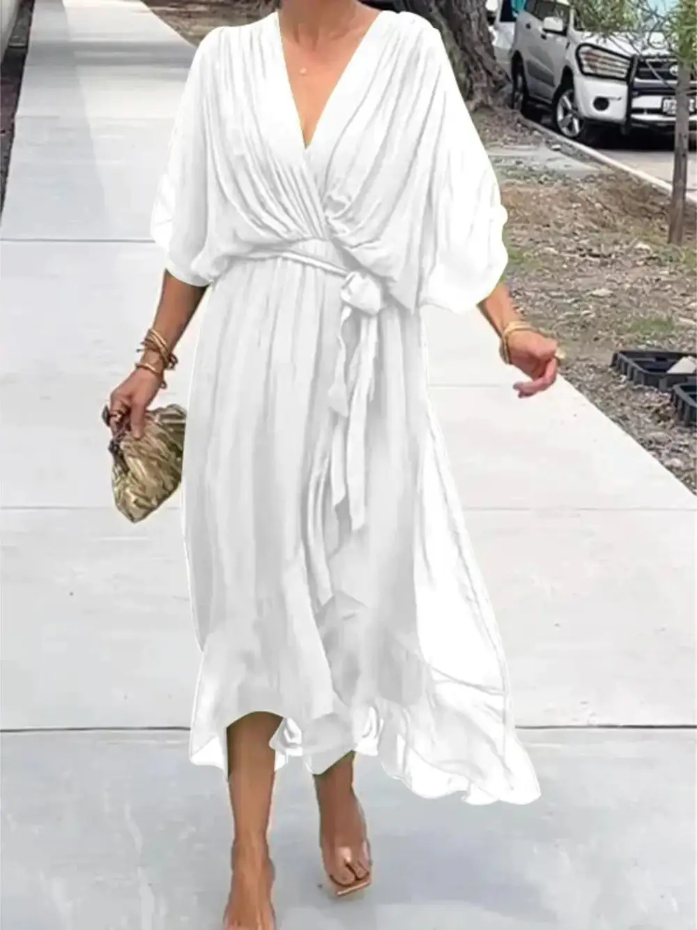 Easy Fit Midi Clean Line Dress