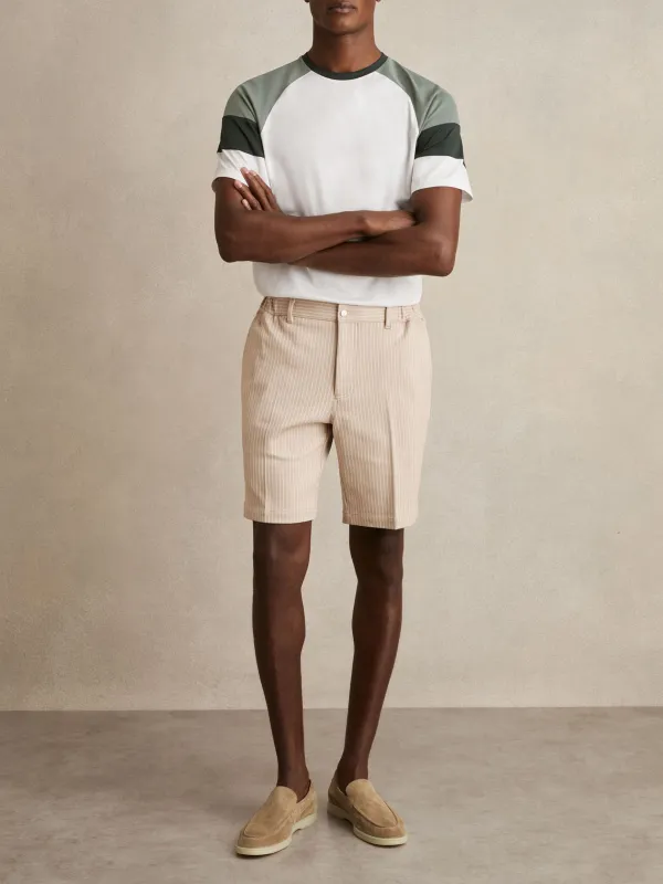 Men's Round Neck Mercerized Cotton Short Sleeves