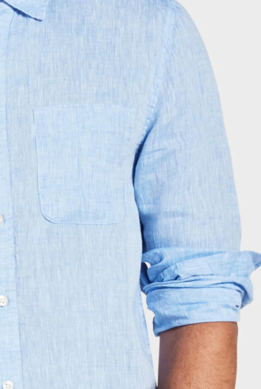 Hampton Linen Shirt- Chambray