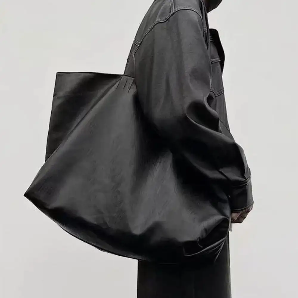 Modern Structured Soft Tote Bag