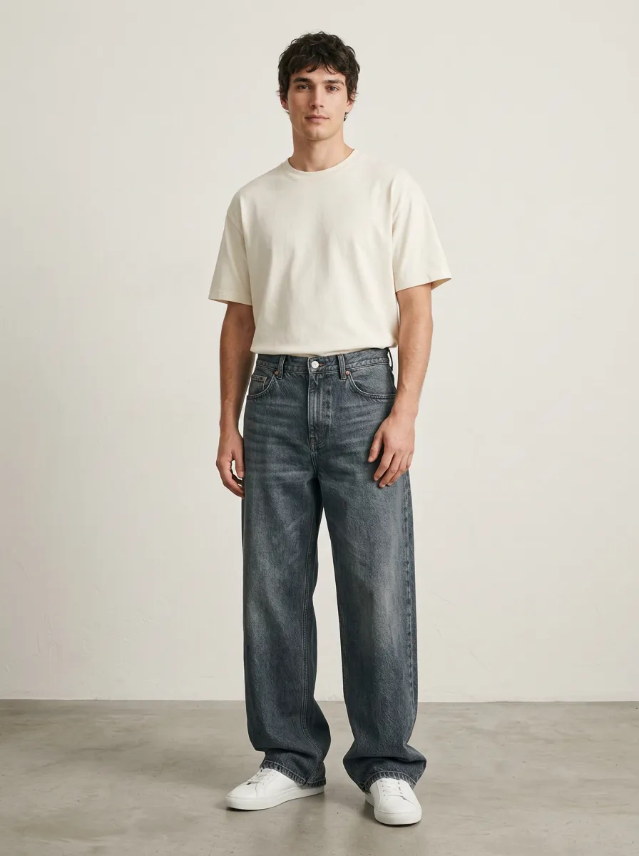 Men's Daily Wear Loose Fit Jeans