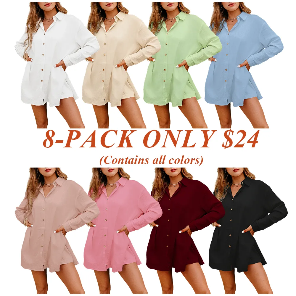 Women's Two-Piece Shirt And Shorts Set