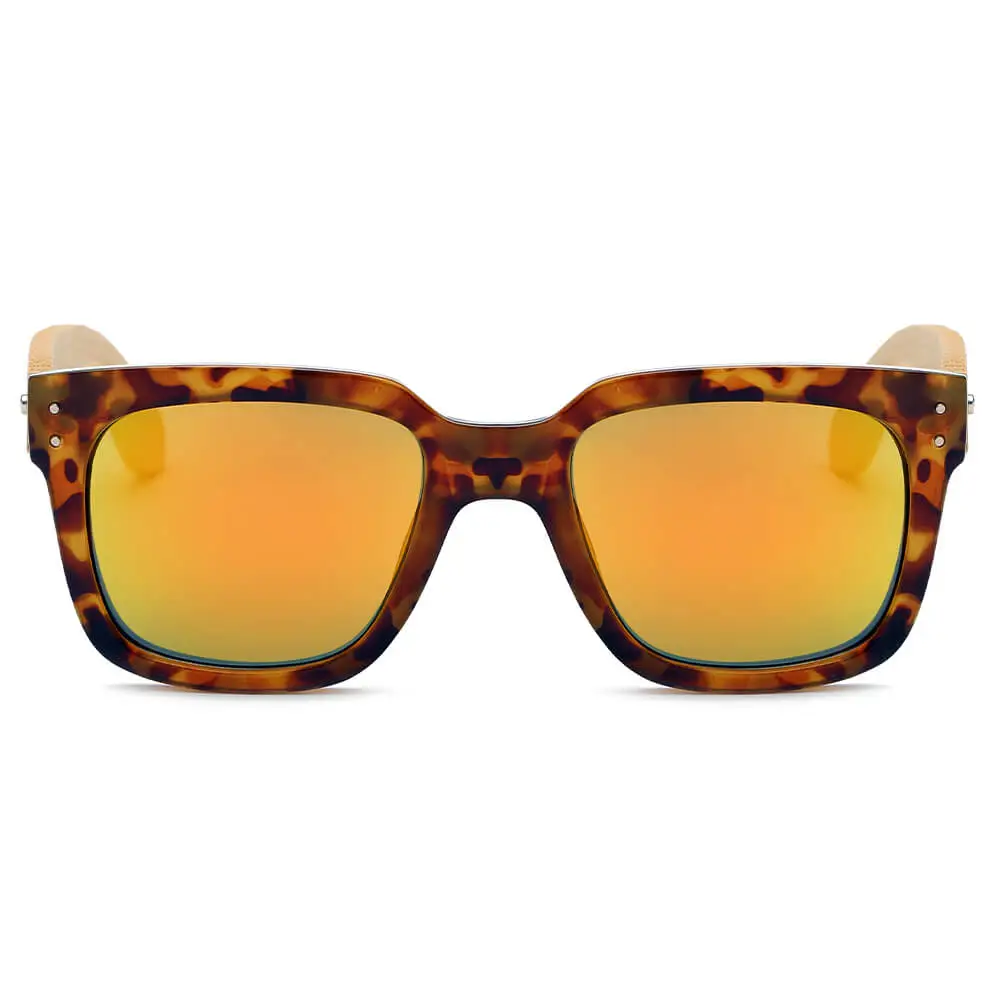 Terry Beaded Square Frame Sunglasses