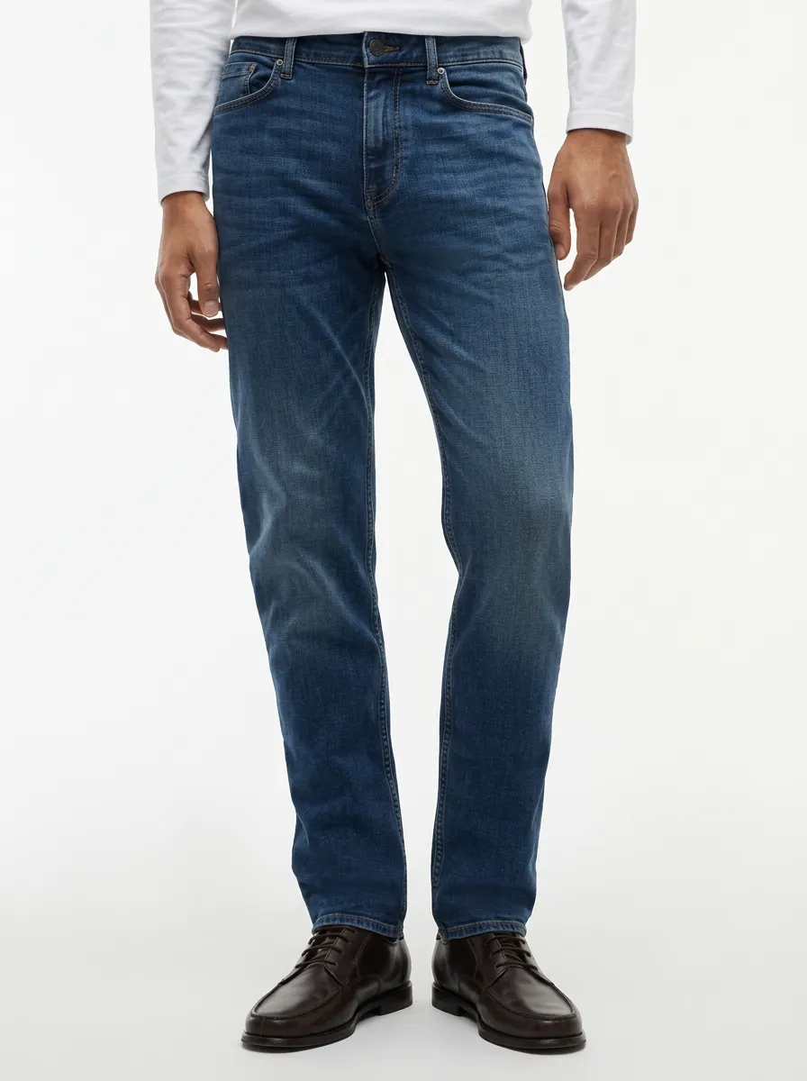 Faded Wide Jeans