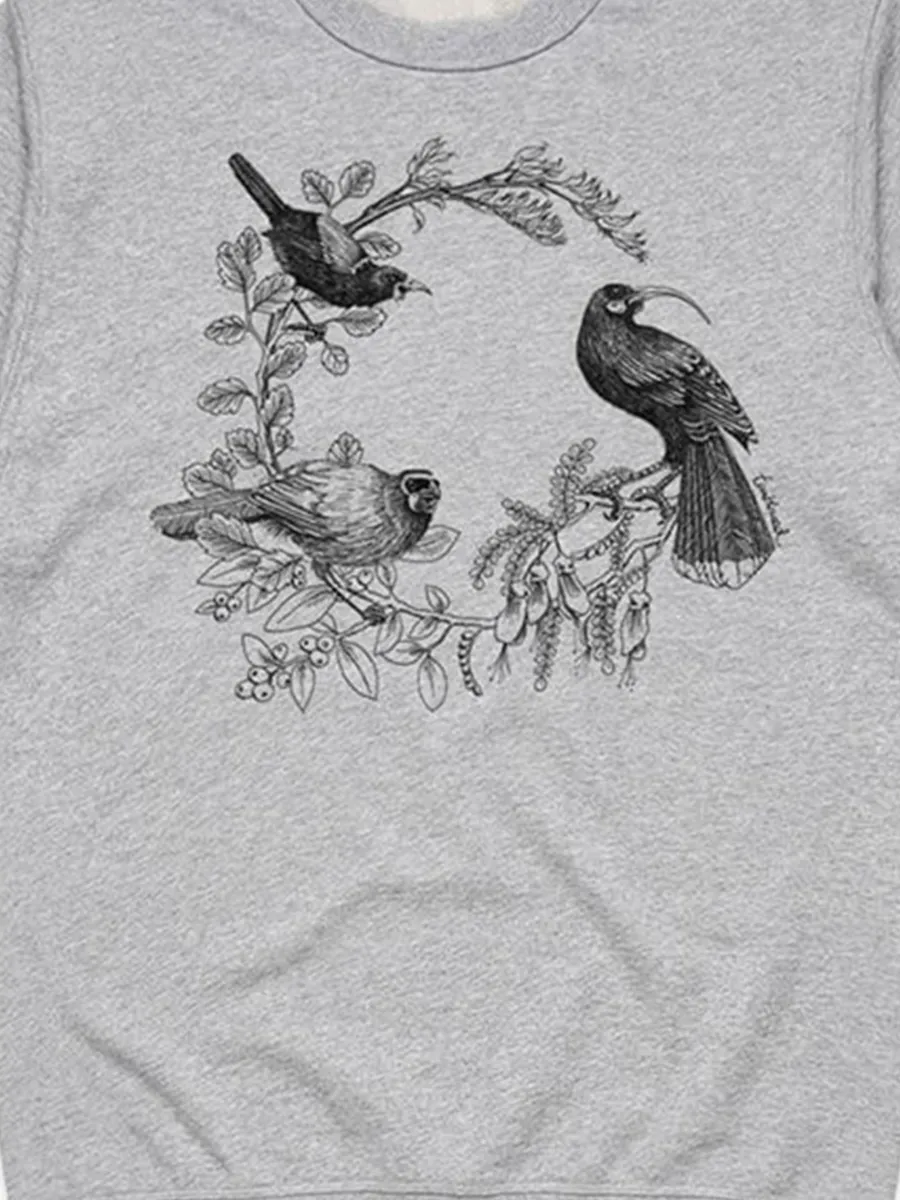 Fashion art backpack bird pattern versatile casual sportswear shirt
