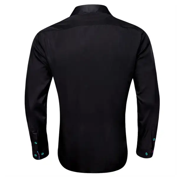 Classic Paisley Long Sleeve Silk Dress Shirt