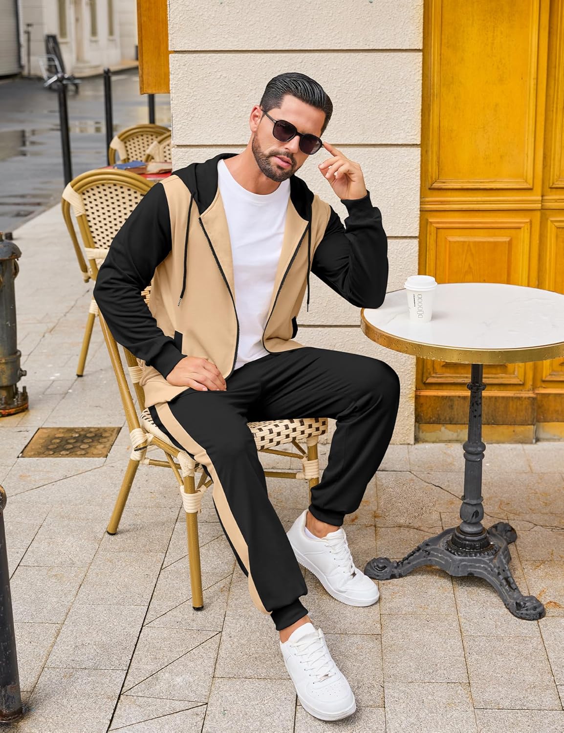 💥 6-Pack Men’s Activewear Sets | Only $24.9 | Men's Tracksuit 2 Piece Full Zip Set