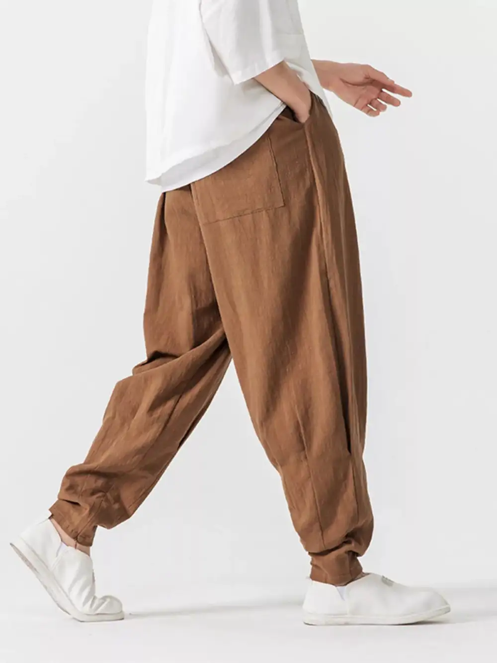 Men's Plus Size Loose Fit Harem Pants