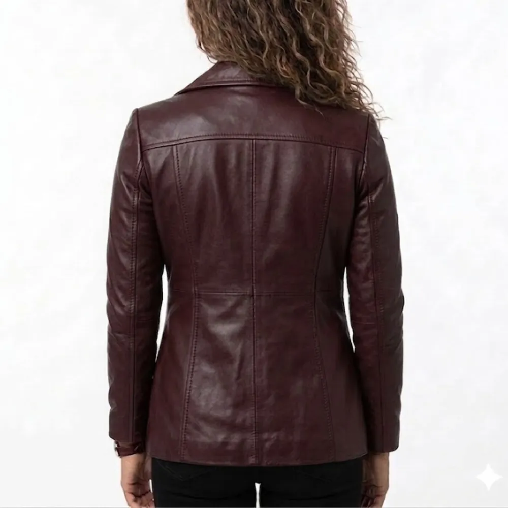 Winter Sheepskin Leather Coat