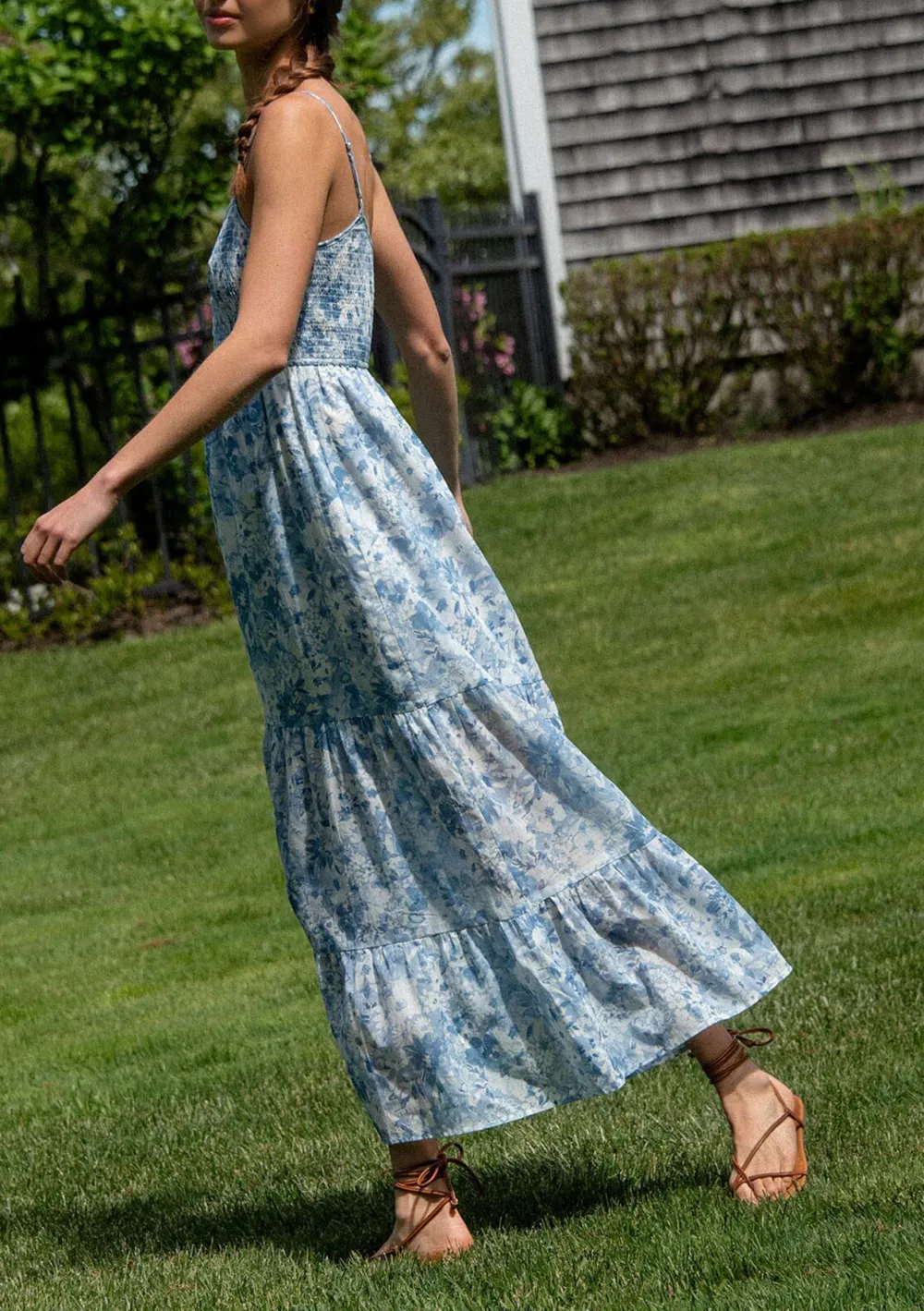 Floral Print Maxi Cami Dress