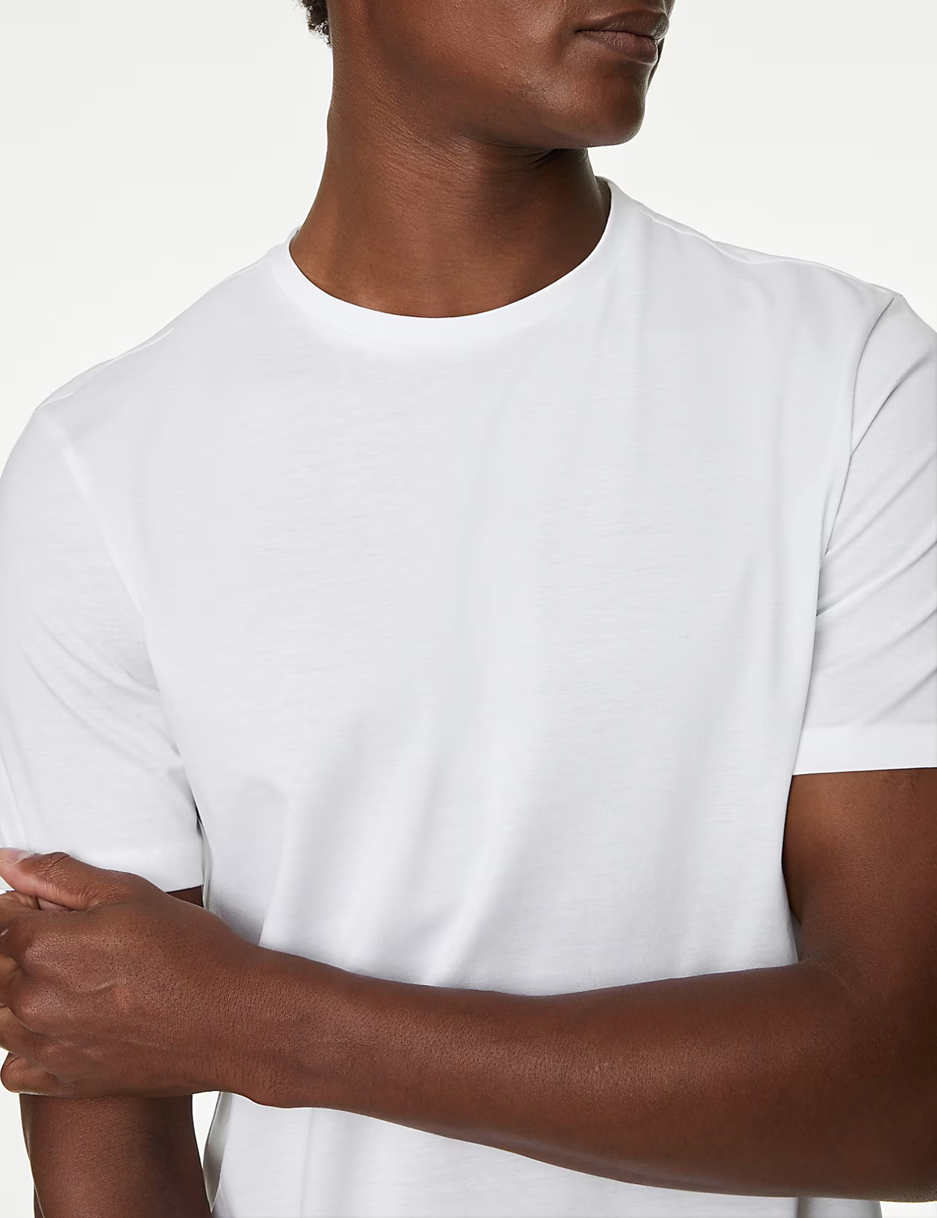 Solid Color Cotton T-shirt