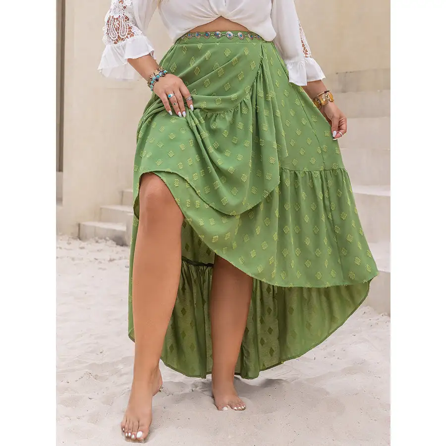Plus Size High-low Skirt