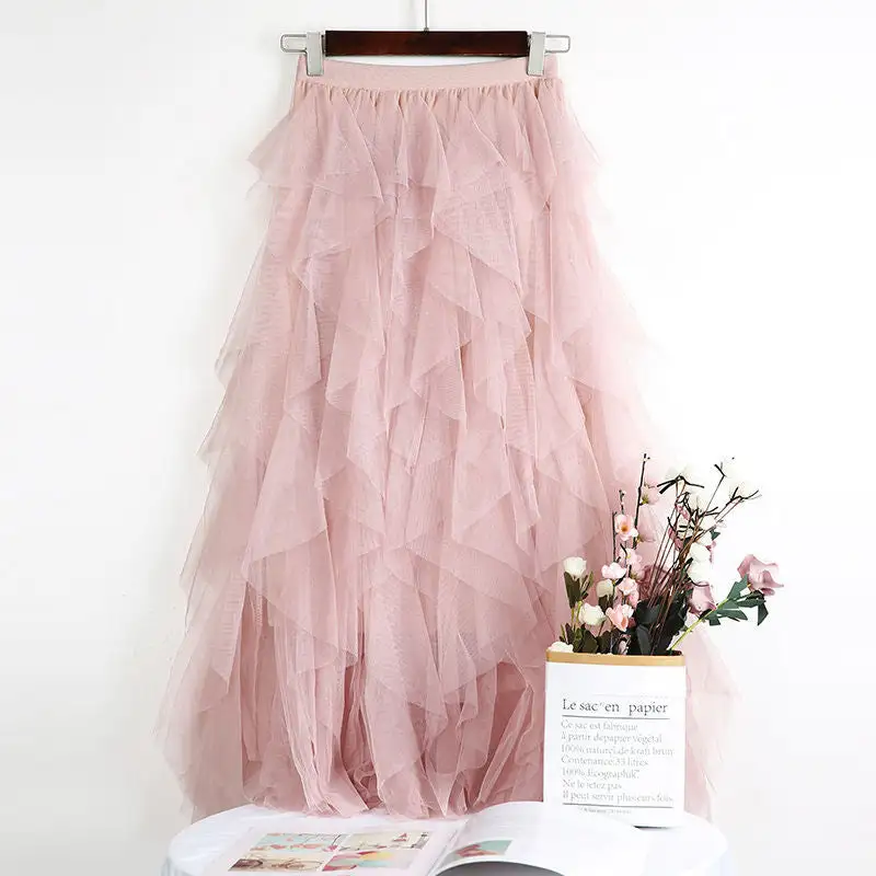 Everyday Polished Mesh Skirt