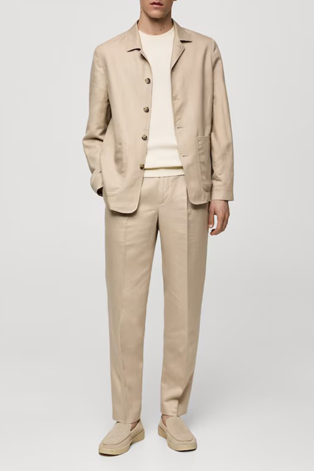 Lyocell Linen Overshirt With Pockets