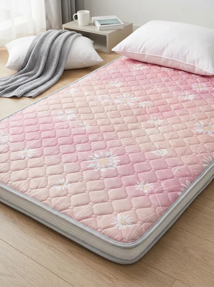 Floral Daisy Blue Gradient Pattern Cooling Mat