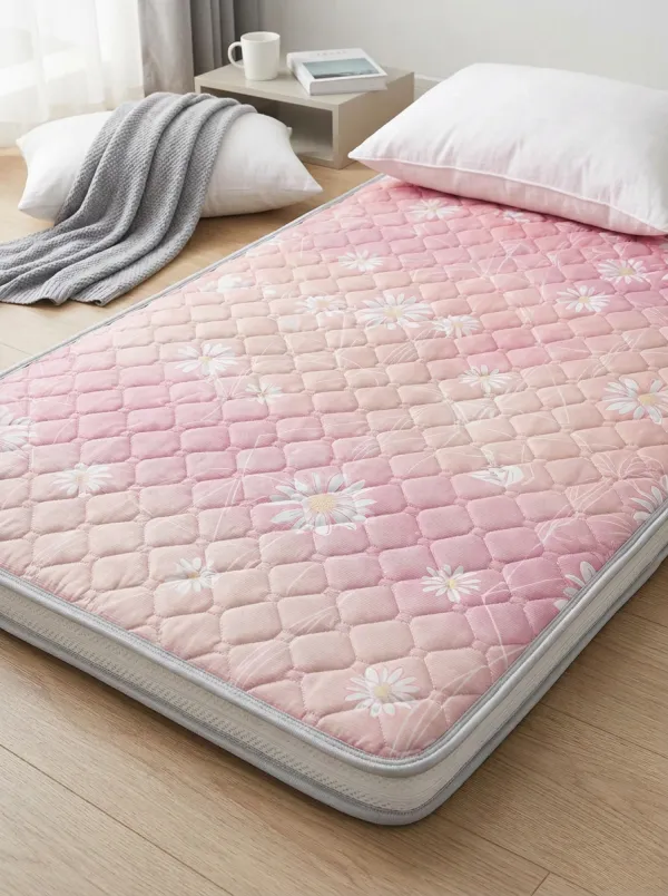 Floral Daisy Blue Gradient Pattern Cooling Mat