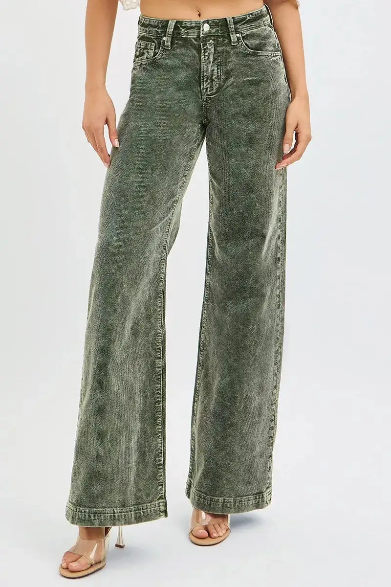 High Rise Effortless Wide Leg Jeans