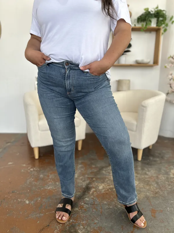 Drawstring Flowing Denim Jeans