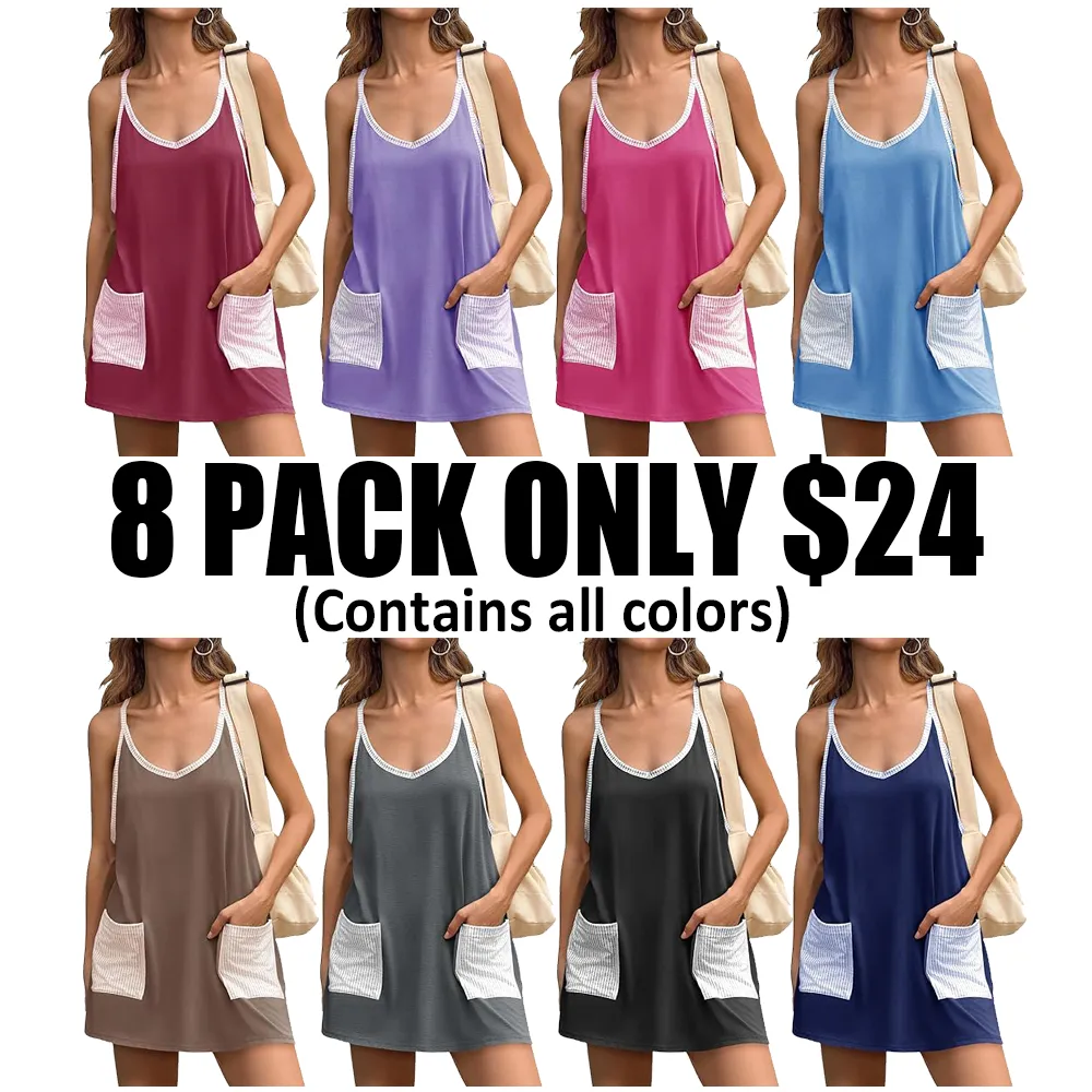 Women's Summer Mini Dress-🔥8-Pack - Only $24