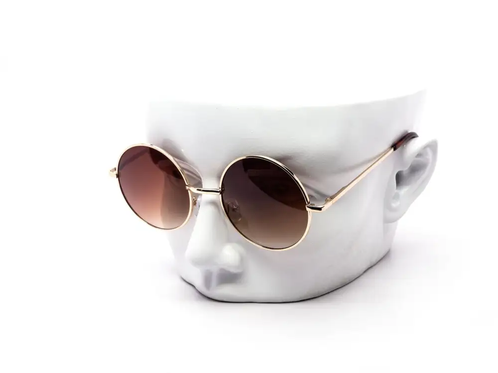 12-Pack Metal Round Gradient Sunglasses