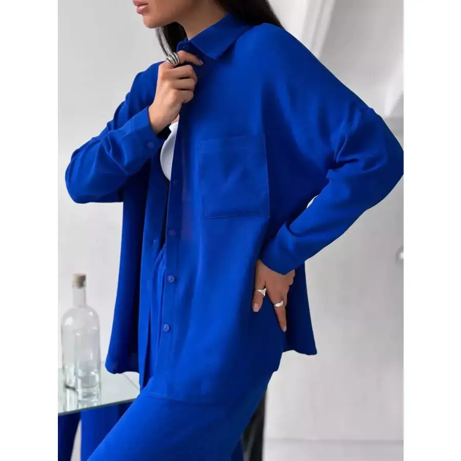 Button Down Shirt and Pants Set