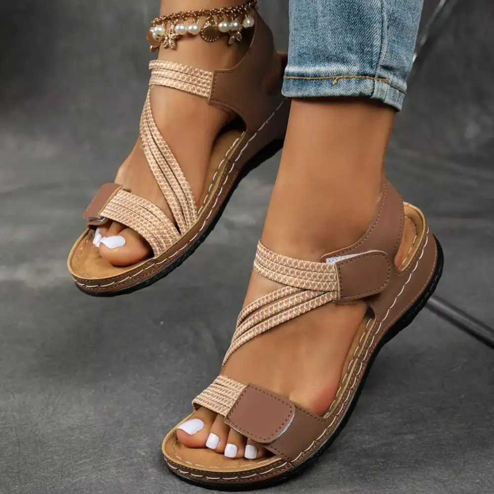 Lightweight Open Toe Wedge Sandals