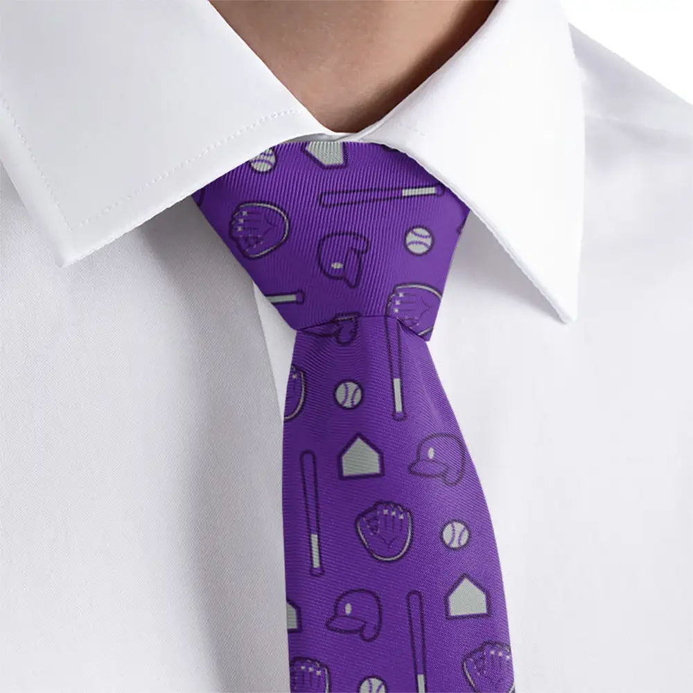 Baseball Pattern Necktie
