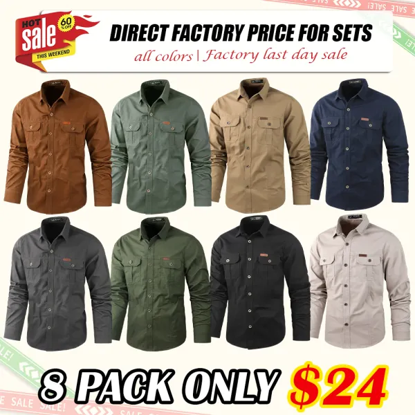 Men’s Outdoor Workwear Shirt – Multi-Pocket Design