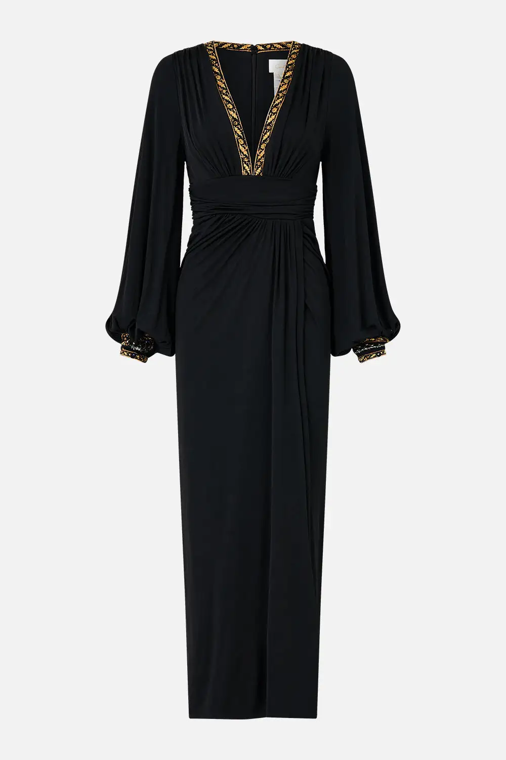 Waisted Draped Jersey Dress