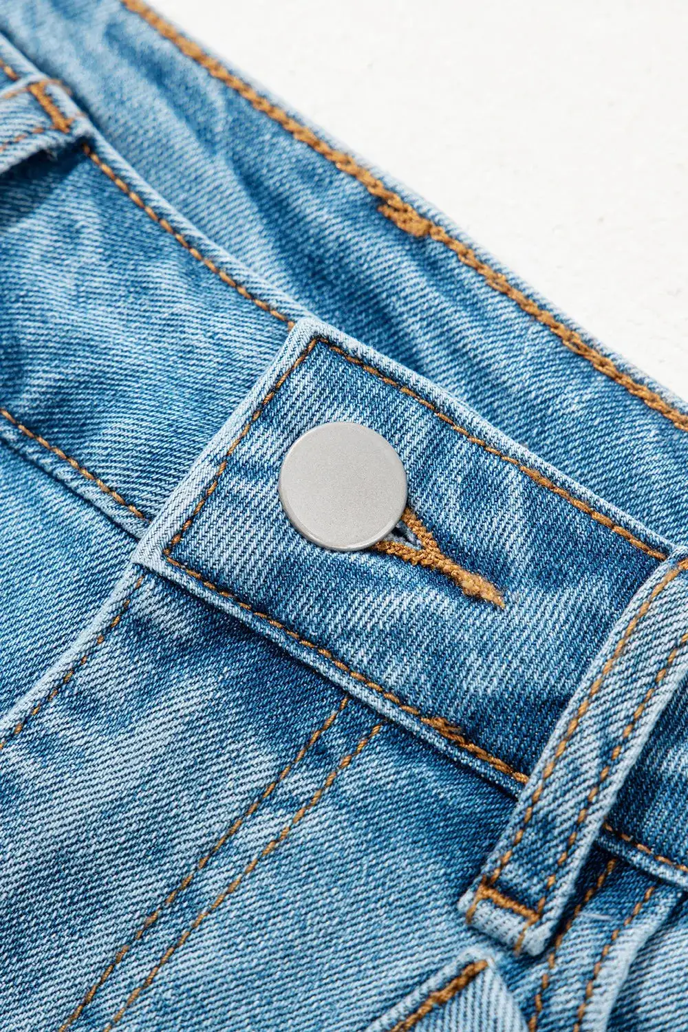 Easygoing Trim Denim Skirt