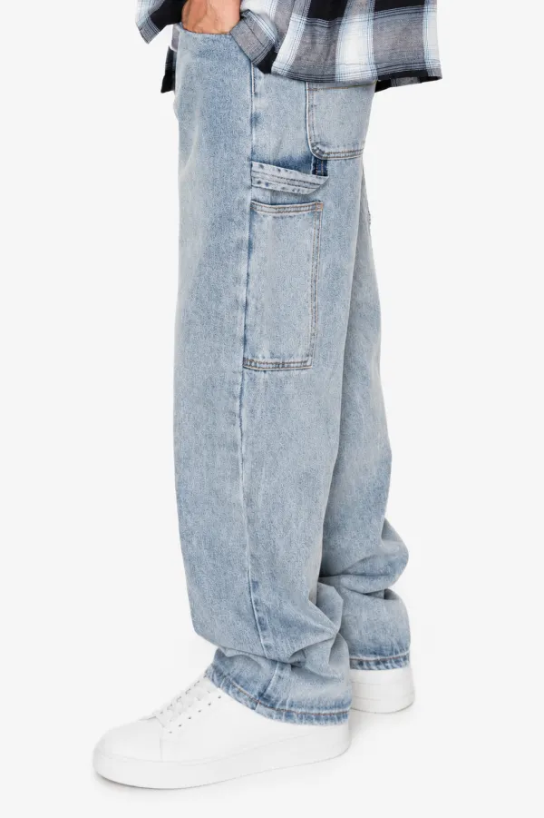 Men's Baggy Fit Carpenter Denim Jeans