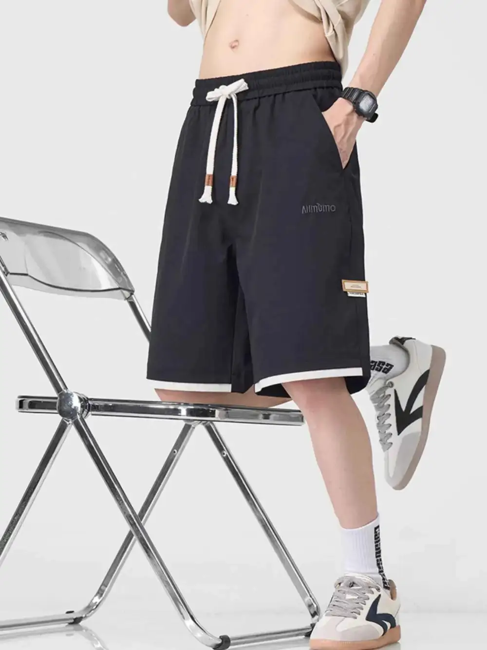 Drawstring Loose Fit Shorts