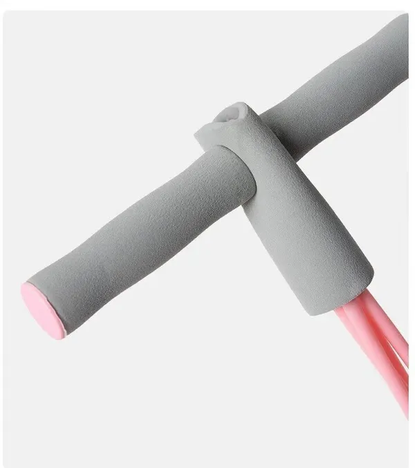 Fitness Resistance Bands-4 Tube Pedal Ankle Puller