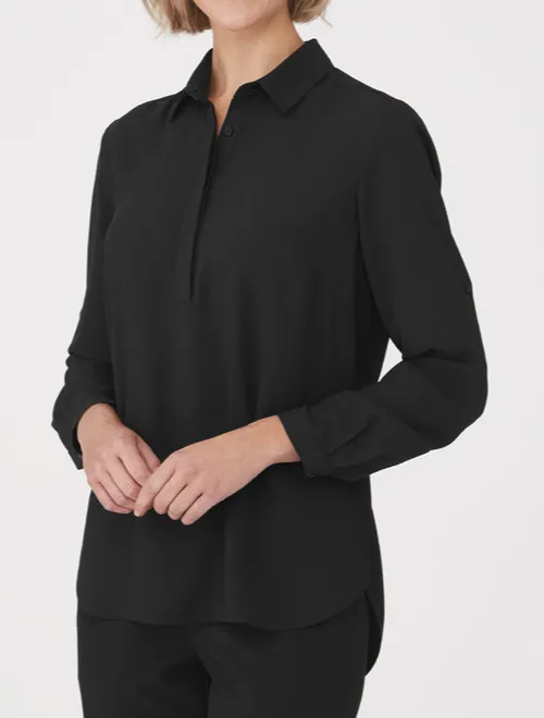 Women's Crepe Three Quarter Sleeve Shirt