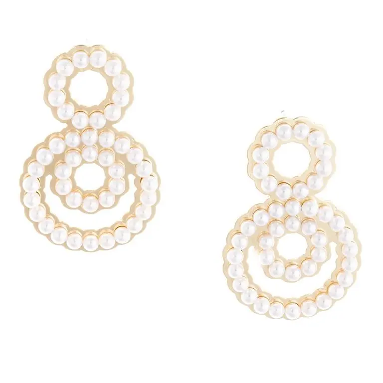 Pearl Infinity Earrings