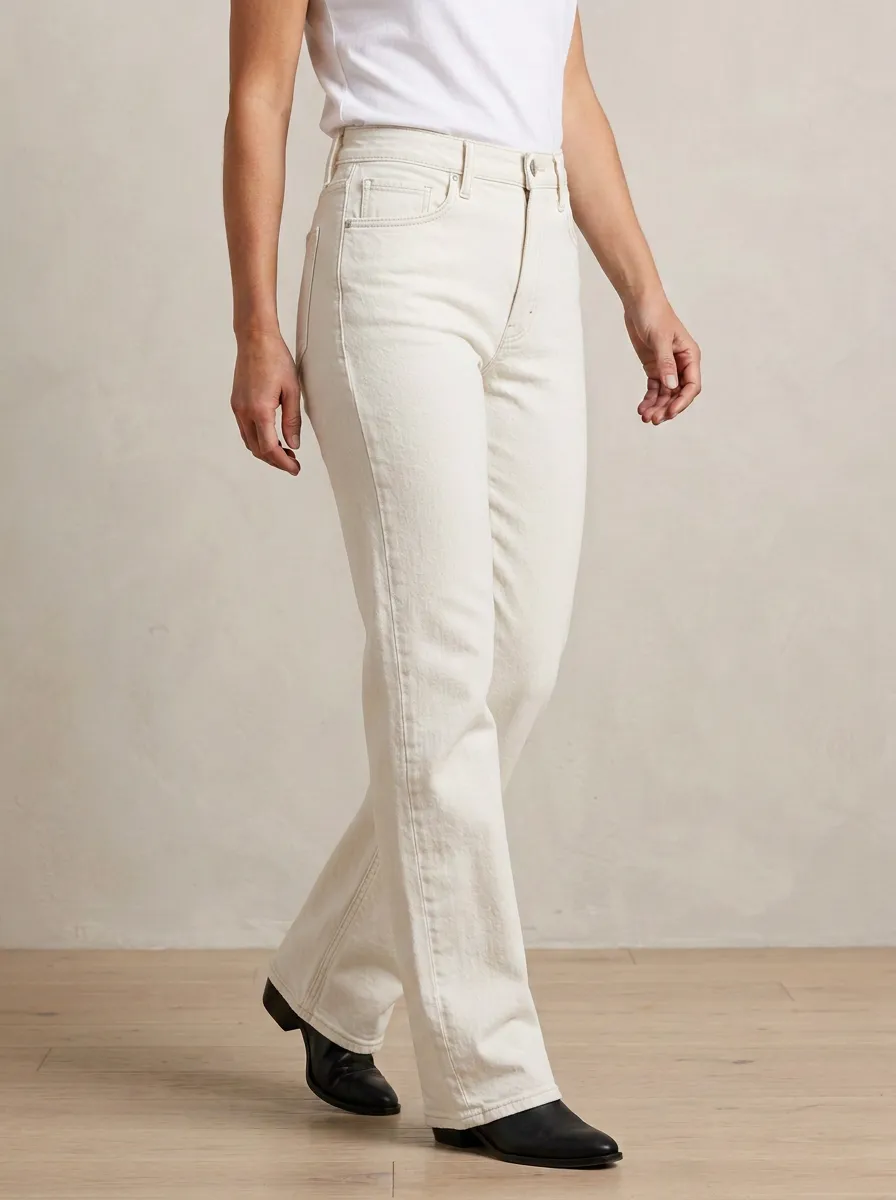 Wardrobe-Essential High-Rise Washed Denim Jeans