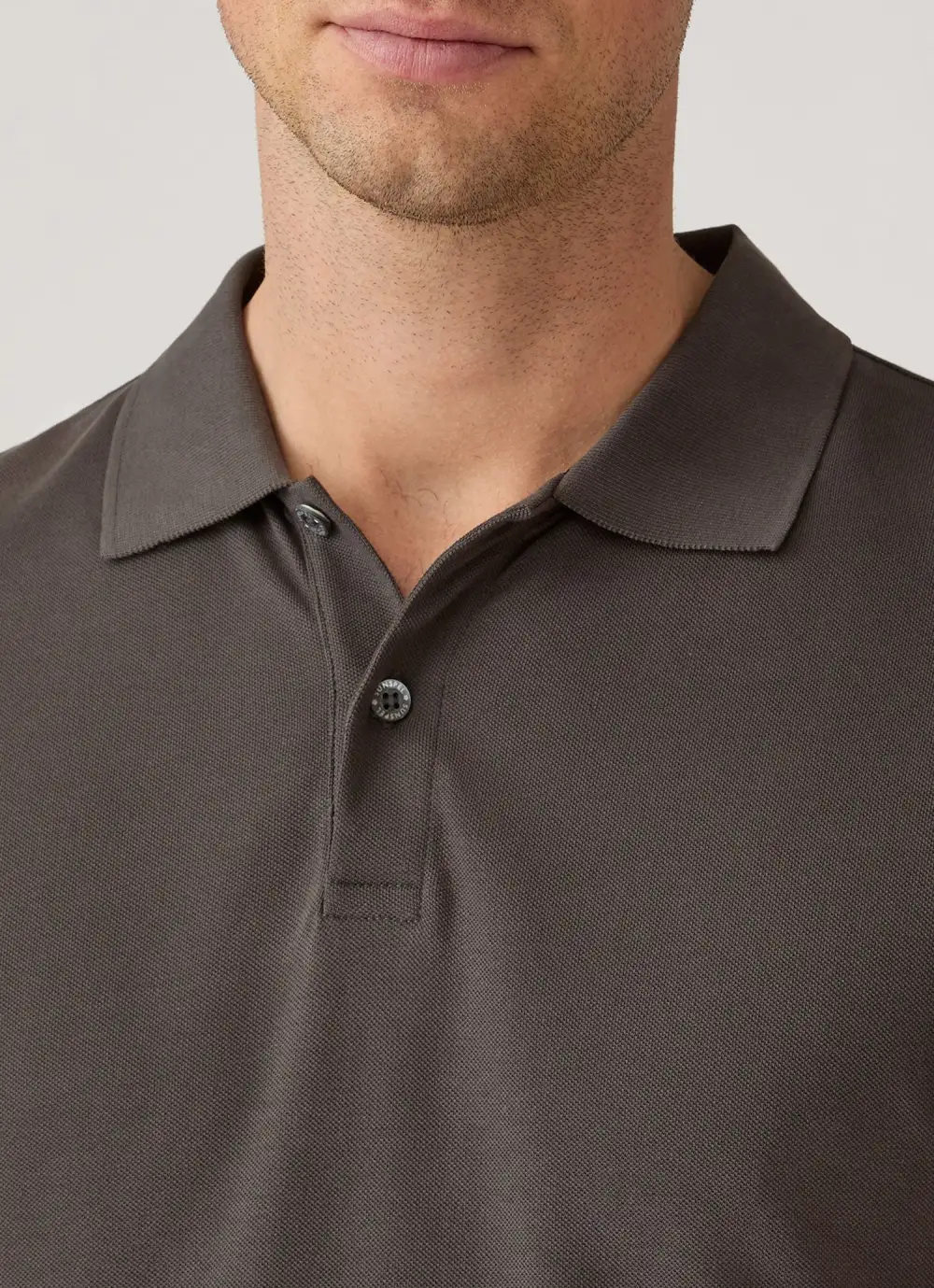 Refined Everyday Slim Fit Cotton Pique Long Sleeve Polo Shirt