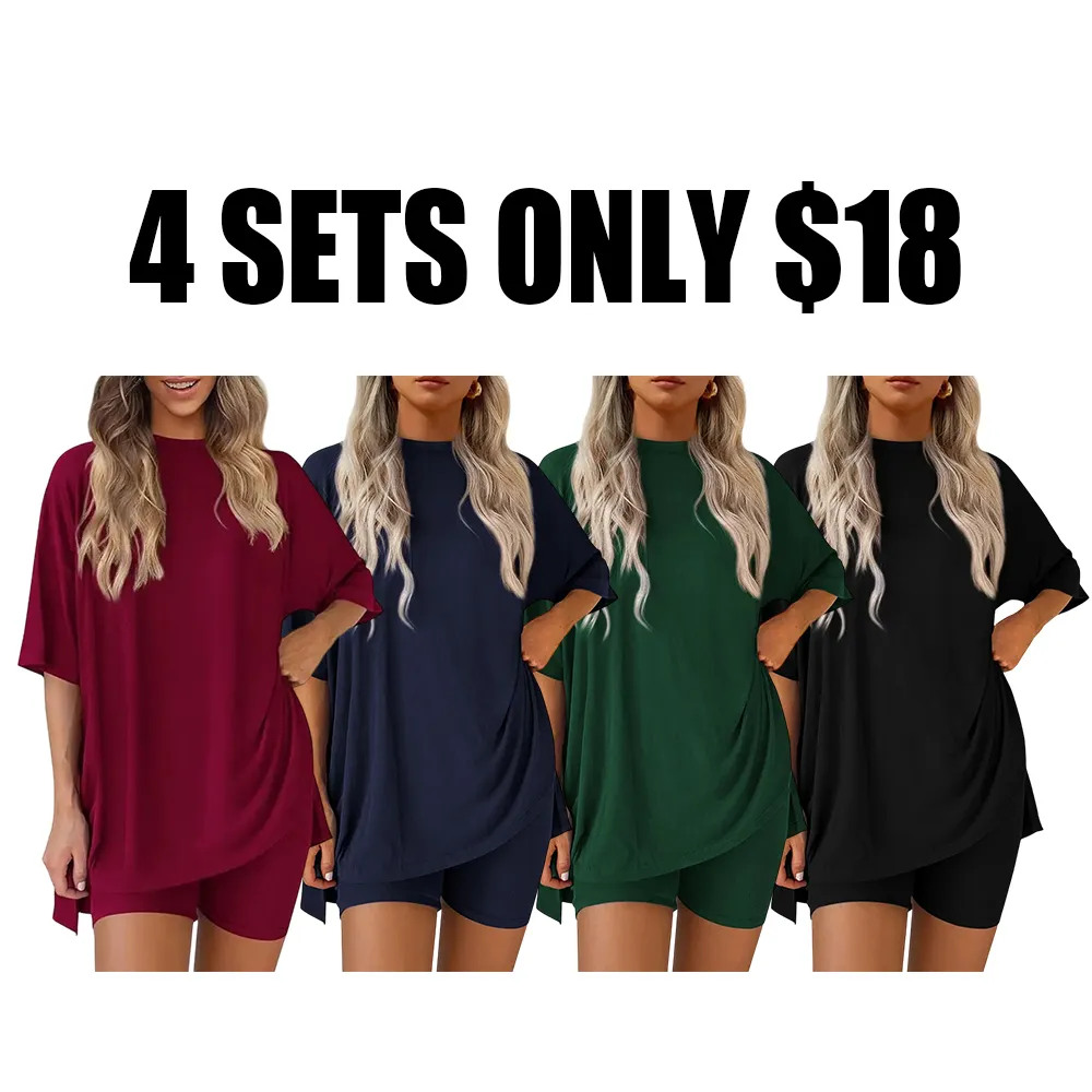 Women's Casual Loose Two-Piece Set🔥8-Pack - All Colors Included