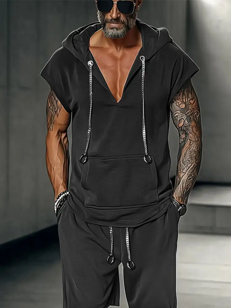 Stylish Street Hoodie Shorts Set