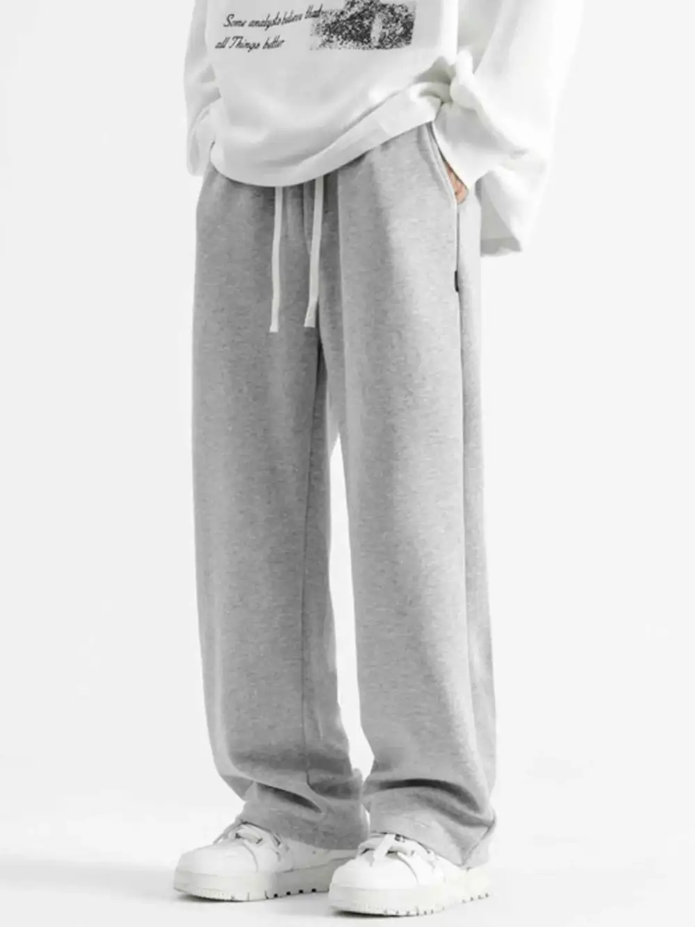 Casual Loose-Fit Drawstring Sweatpants