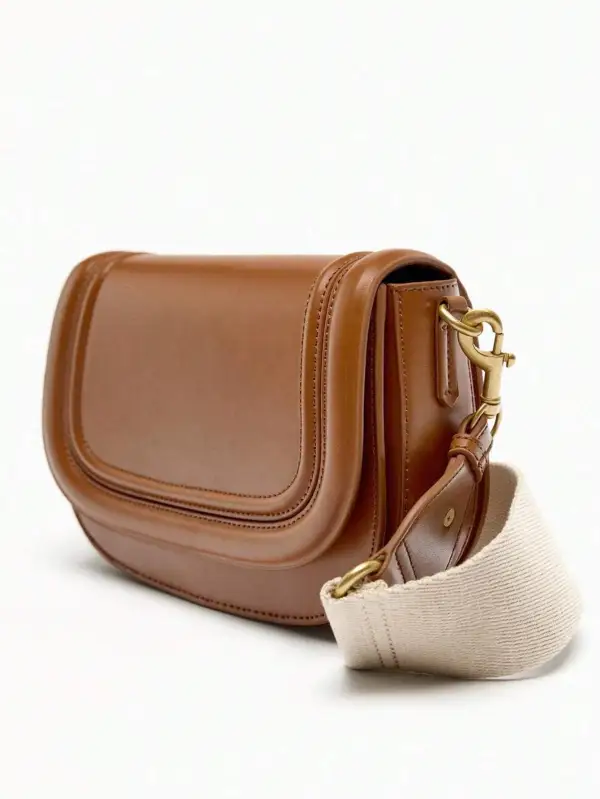 PU Special Shoulder Straps Saddle Bag