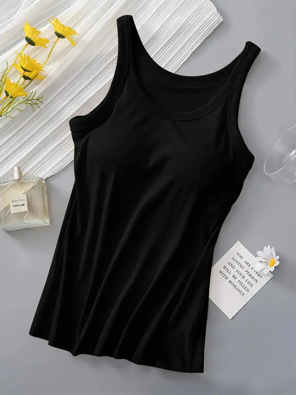 Round Neck With Built