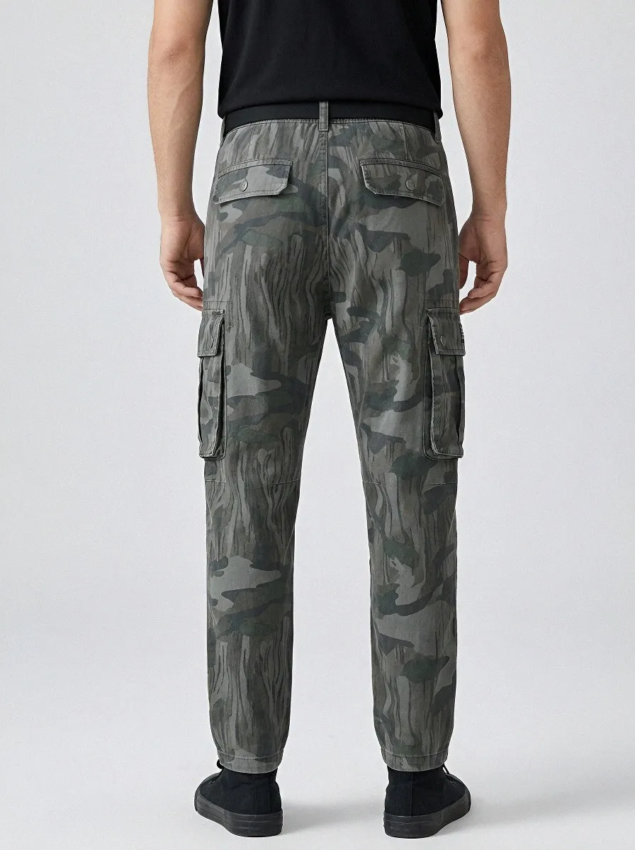 Street-Utility Camouflage Cargo Pants