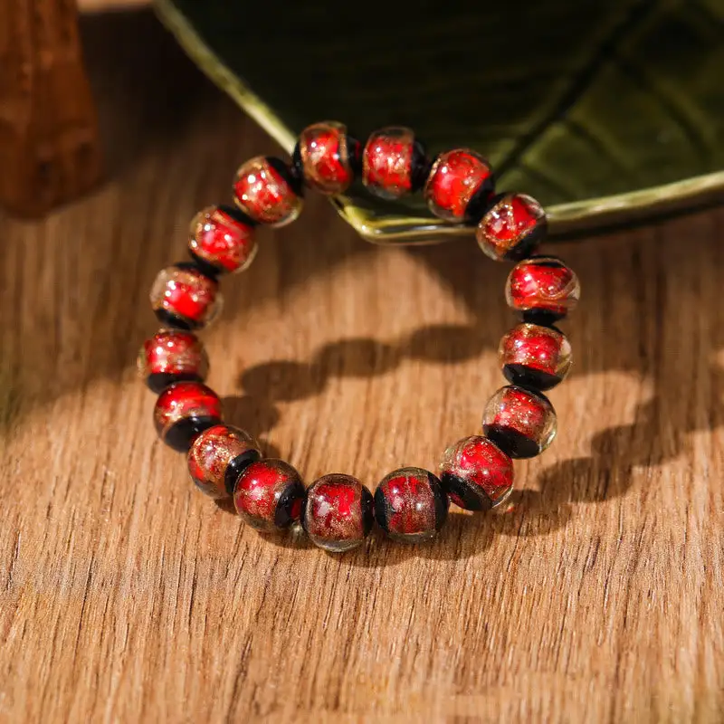 Classic Liuli Glass Bead Bracelet