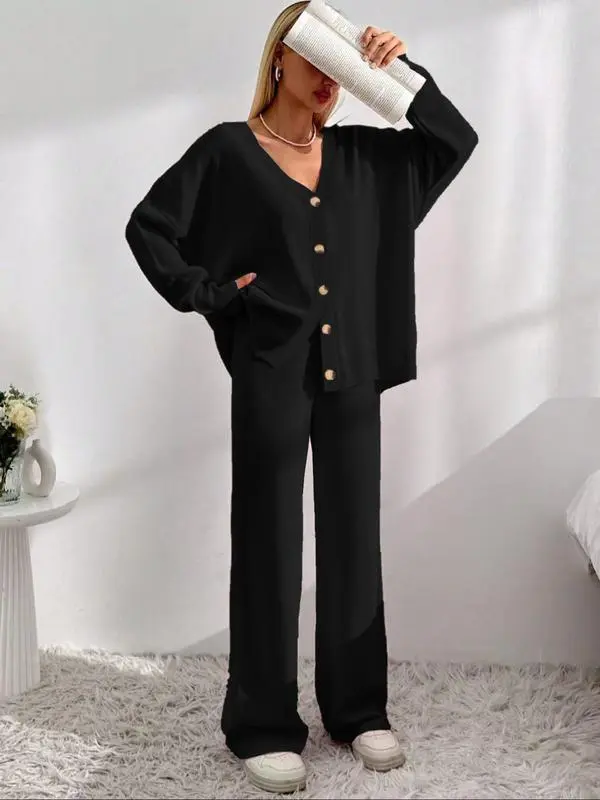 Women's Baggy Barrel Pants Wide Leg Lounge Drawstring Sweatpants with Pockets Minimalist Bottoms Casual Style Comfortable Breathable Material