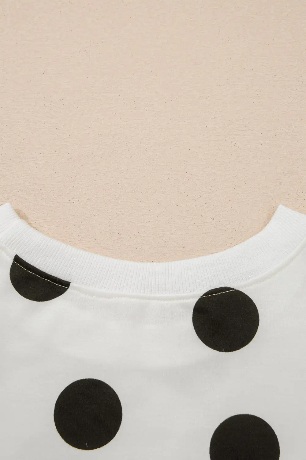 Polka Dot Printed Long Sleeve Mini Dress