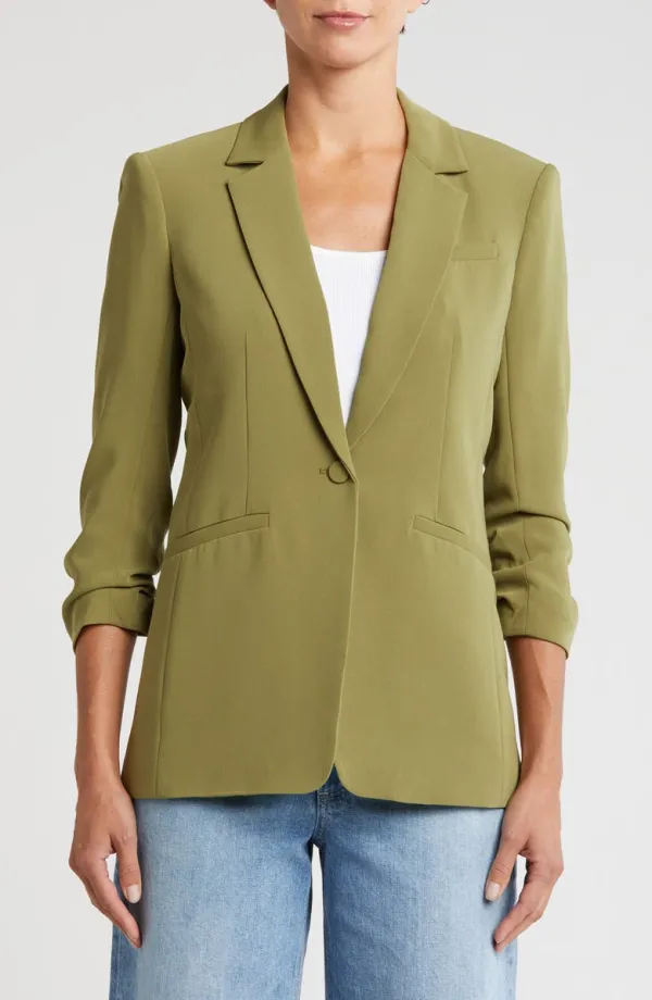 Regular Slight Stretch Crepe Blazer