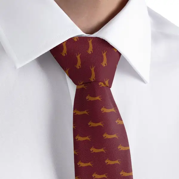 Dachshund Dog Pattern Necktie
